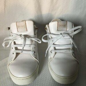 Jeweled Heeled Calvin Soft Leather Shoe-  Size 8